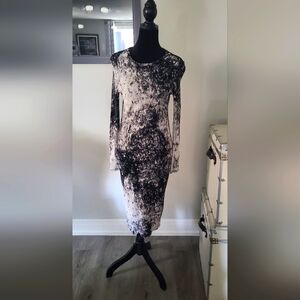 Zara Abstract Bodycon Dress